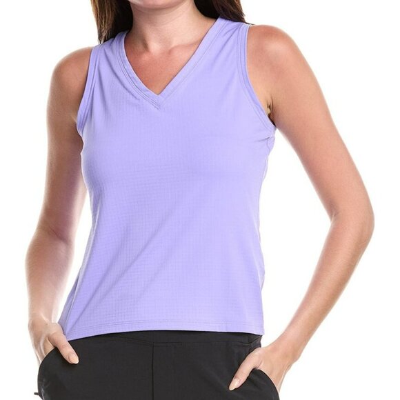 IBKUL Isleworth Tennis Tank Top Lavander Cut Out Back Detail #689409 Size XS NWT - Picture 1 of 11